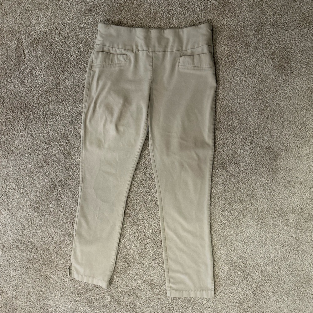 Joe B by Joe Benbasset Women’s Pants Beige Khaki Pull On Stretch Ankle Size L - Picture 8 of 8